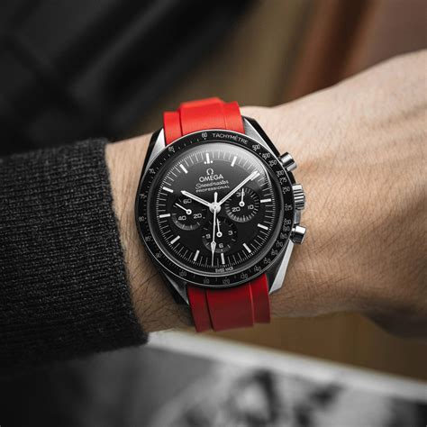 omega speedmaster bracelet caoutchouc|omega speedmaster reduced bracelet.